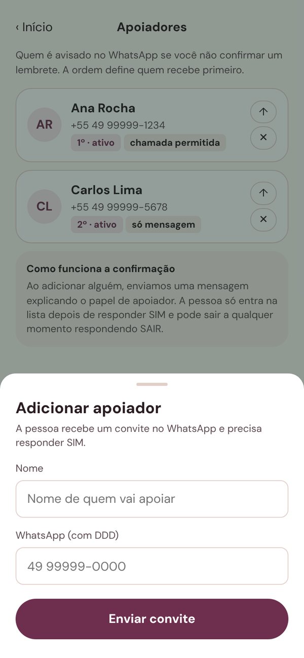 App Lembretes: adicionando um apoiador